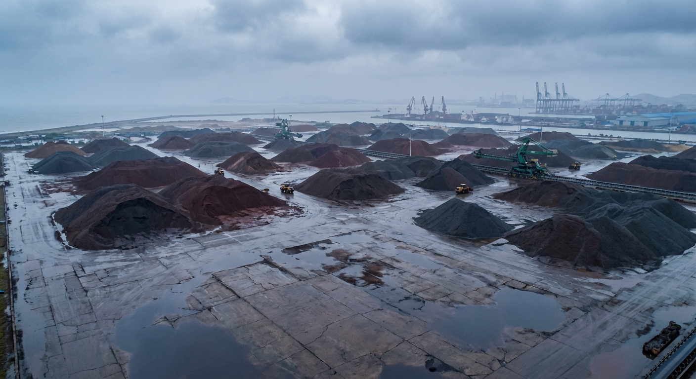 Minério de ferro recua levemente com foco em finos de grau médio