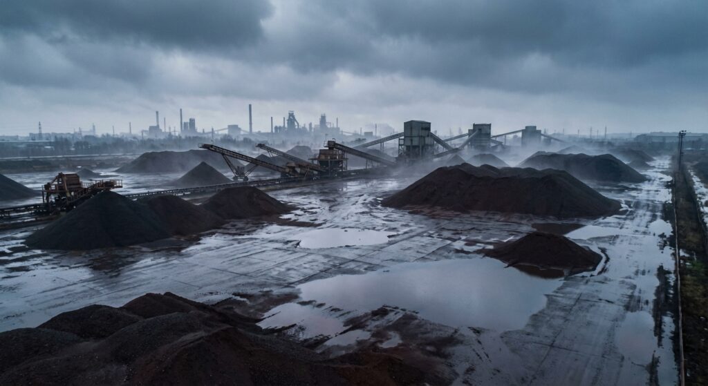 Minério de ferro recua com cautela de traders em cenário geopolítico volátil