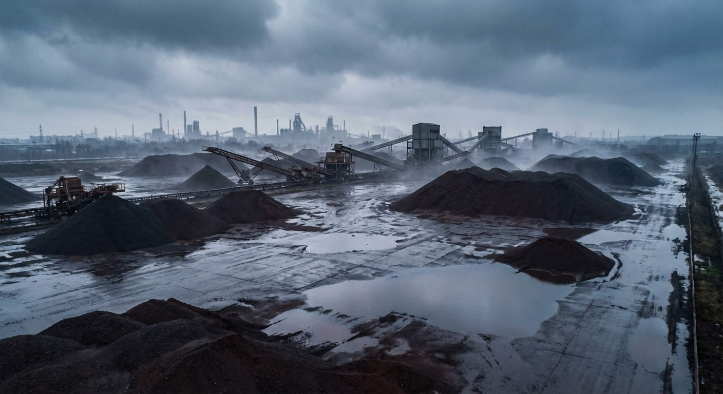 Minério de ferro recua com cautela de traders em cenário geopolítico volátil