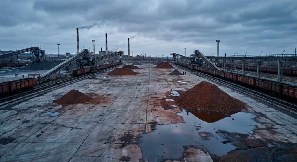 Produção de aço russo cai significativamente em 2025